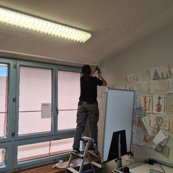 Montage an einer Fensterfront
